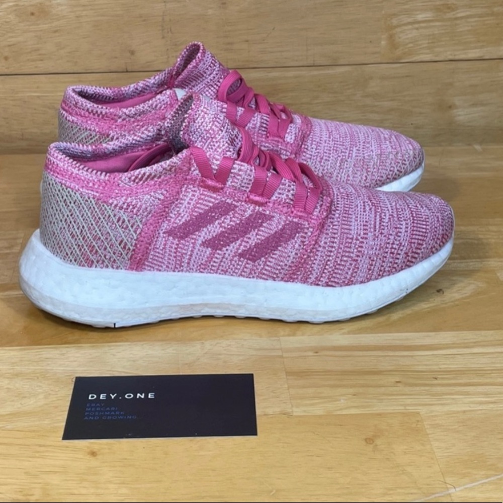 NWT adidas PureBOOST GO J Pink Running Shoe